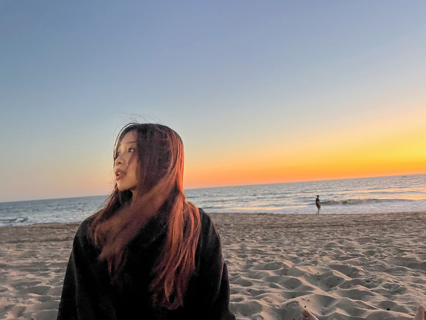 Emily at the beach