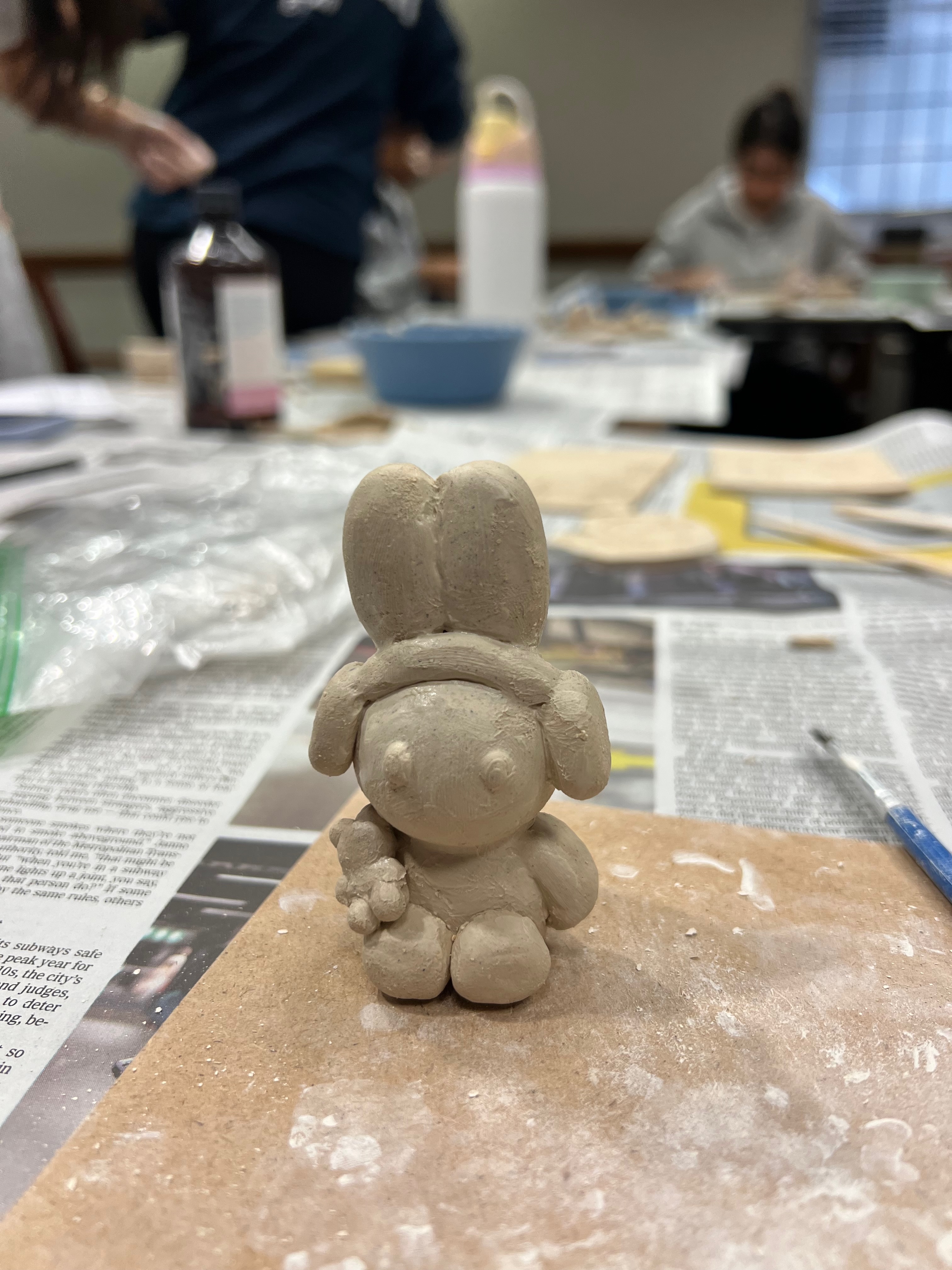 Ceramic bunny figure