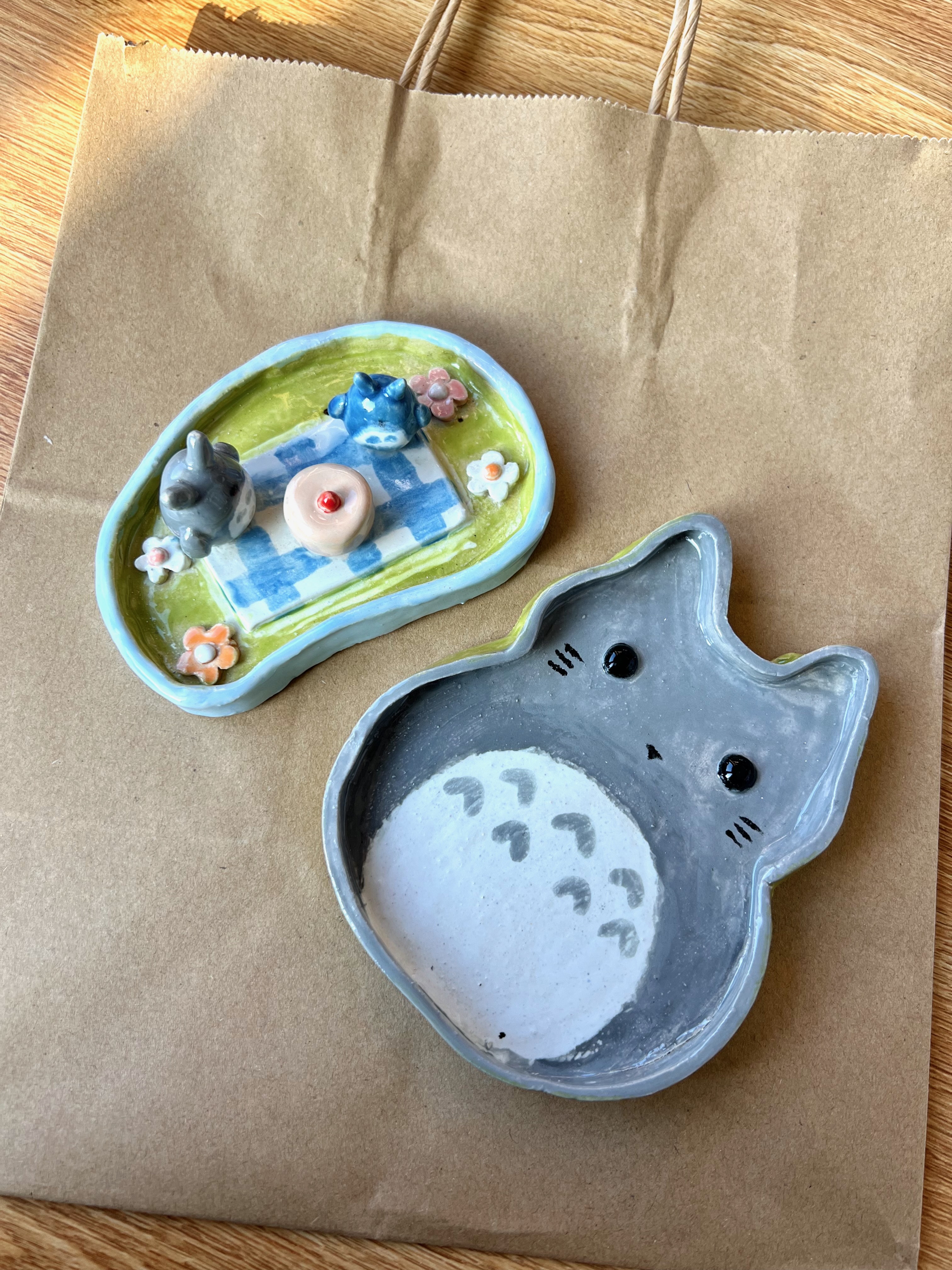 Totoro themed dishes