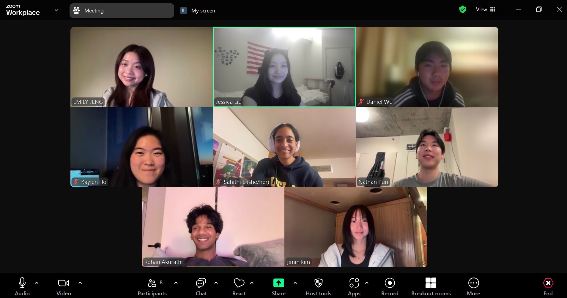 Zoom team meeting