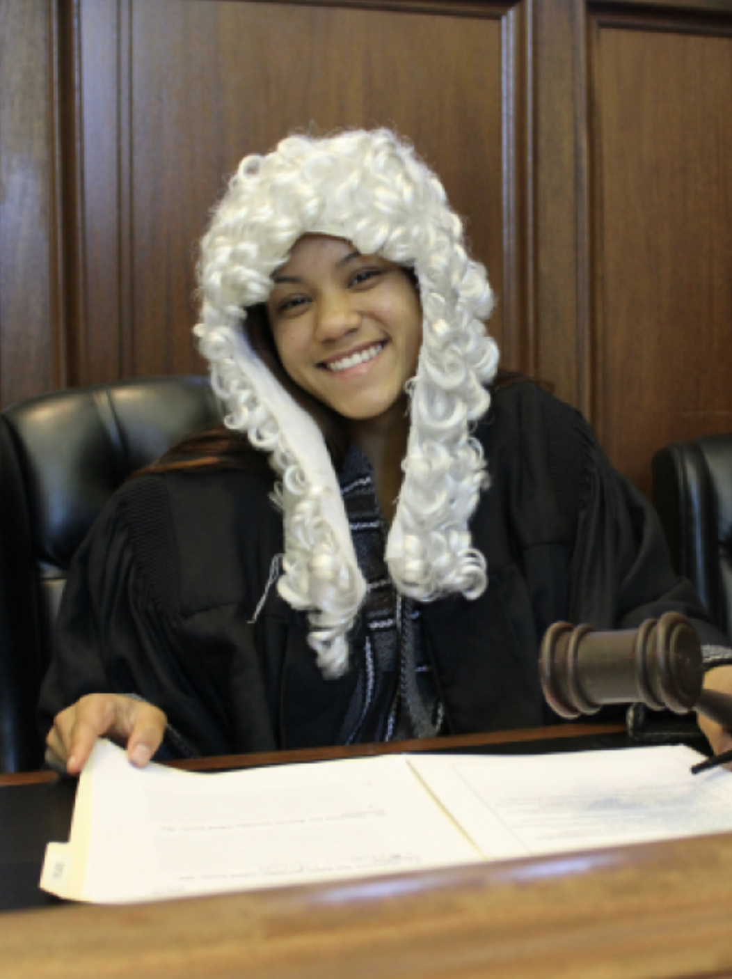FLY youth participating in a mock-trial program